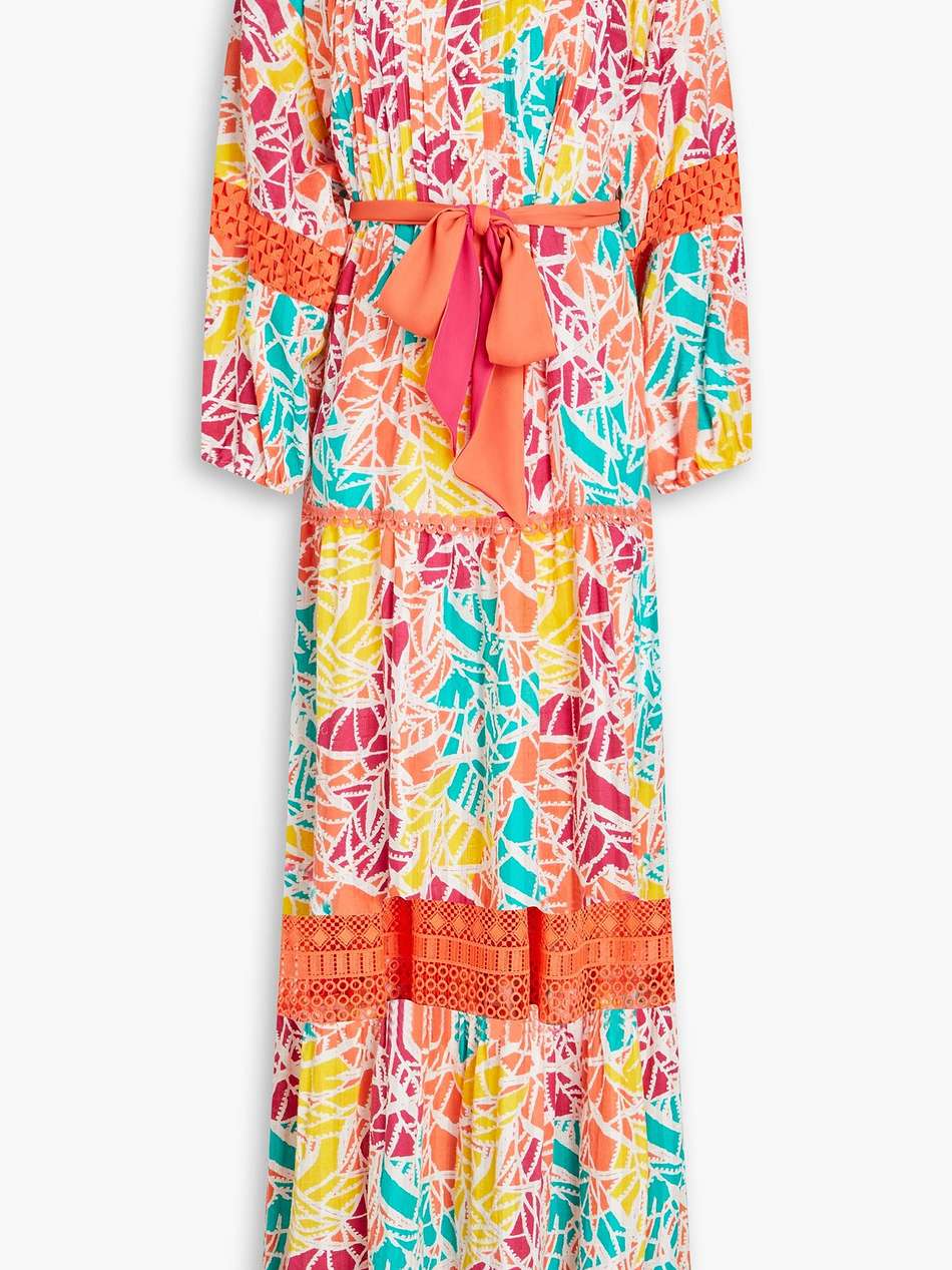 tessa printed cotton-jacquard maxi dress
