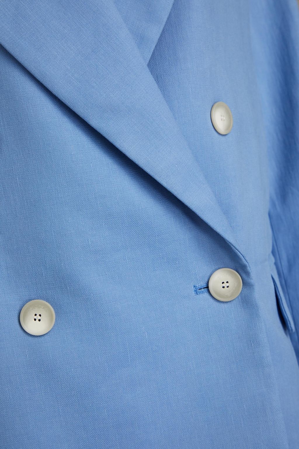 JOSEPH Jaden double-breasted linen-blend twill blazer