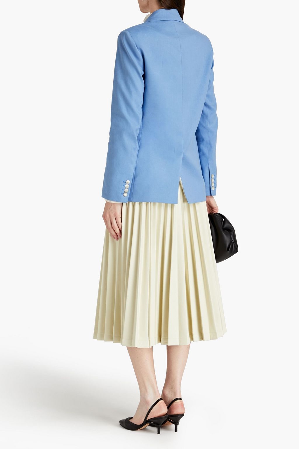 JOSEPH Jaden double-breasted linen-blend twill blazer