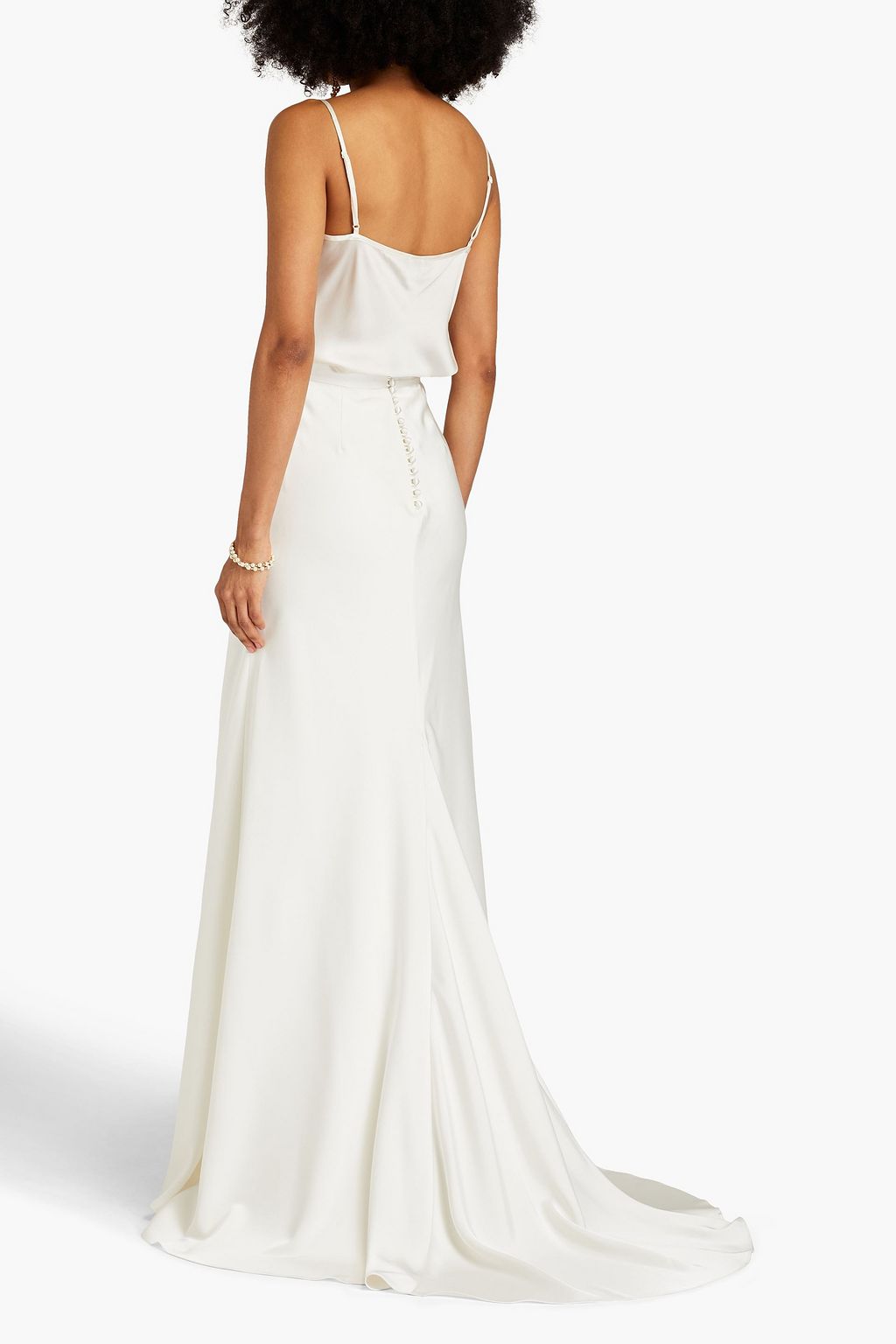 CATHERINE DEANE Mae satin maxi skirt