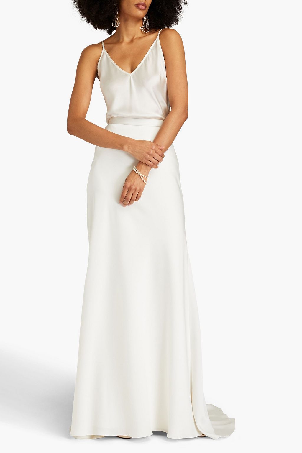 CATHERINE DEANE Mae satin maxi skirt