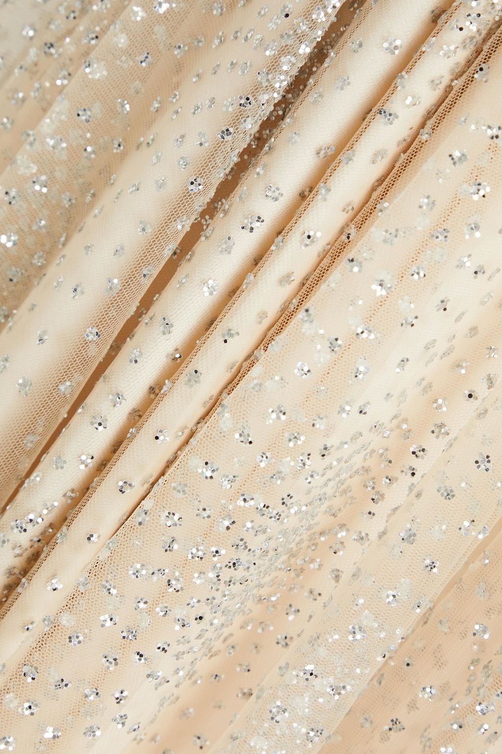 CATHERINE DEANE Rumi embellished glittered tulle bridal gown