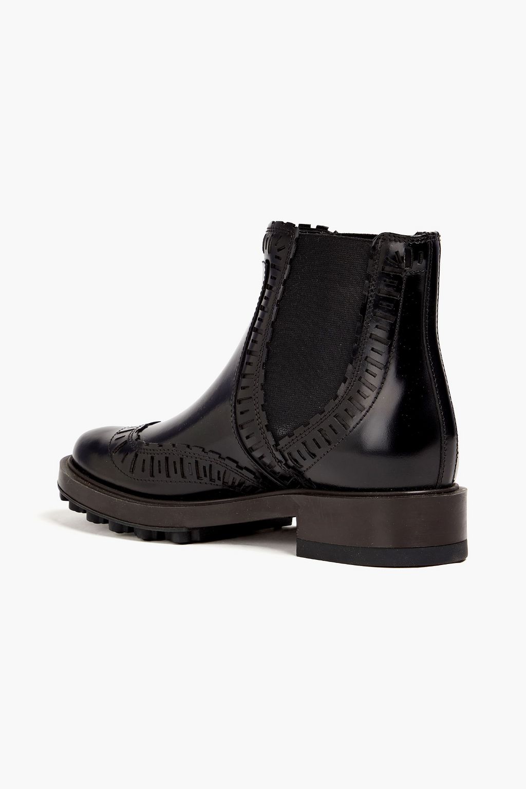 TOD'S Laser-cut leather Chelsea boots