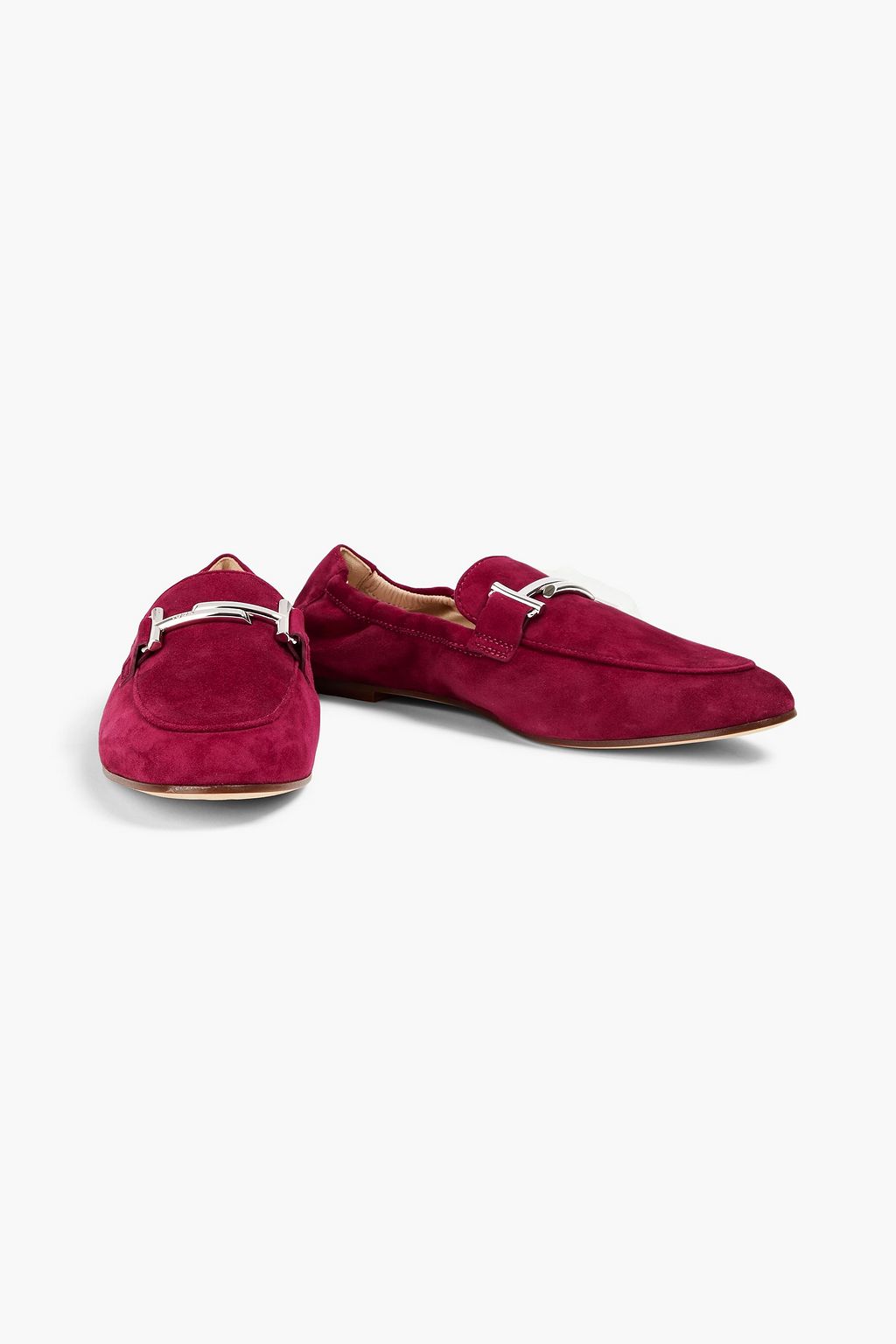 TOD'S Double T suede loafers