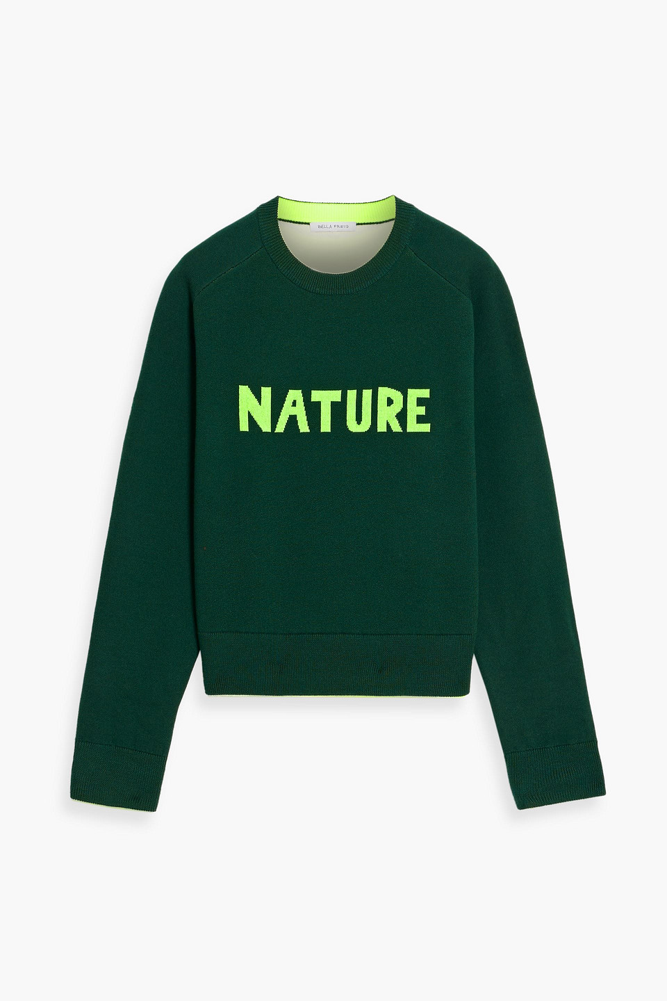 Bella Freud Jacquard-knit wool-blend sweater