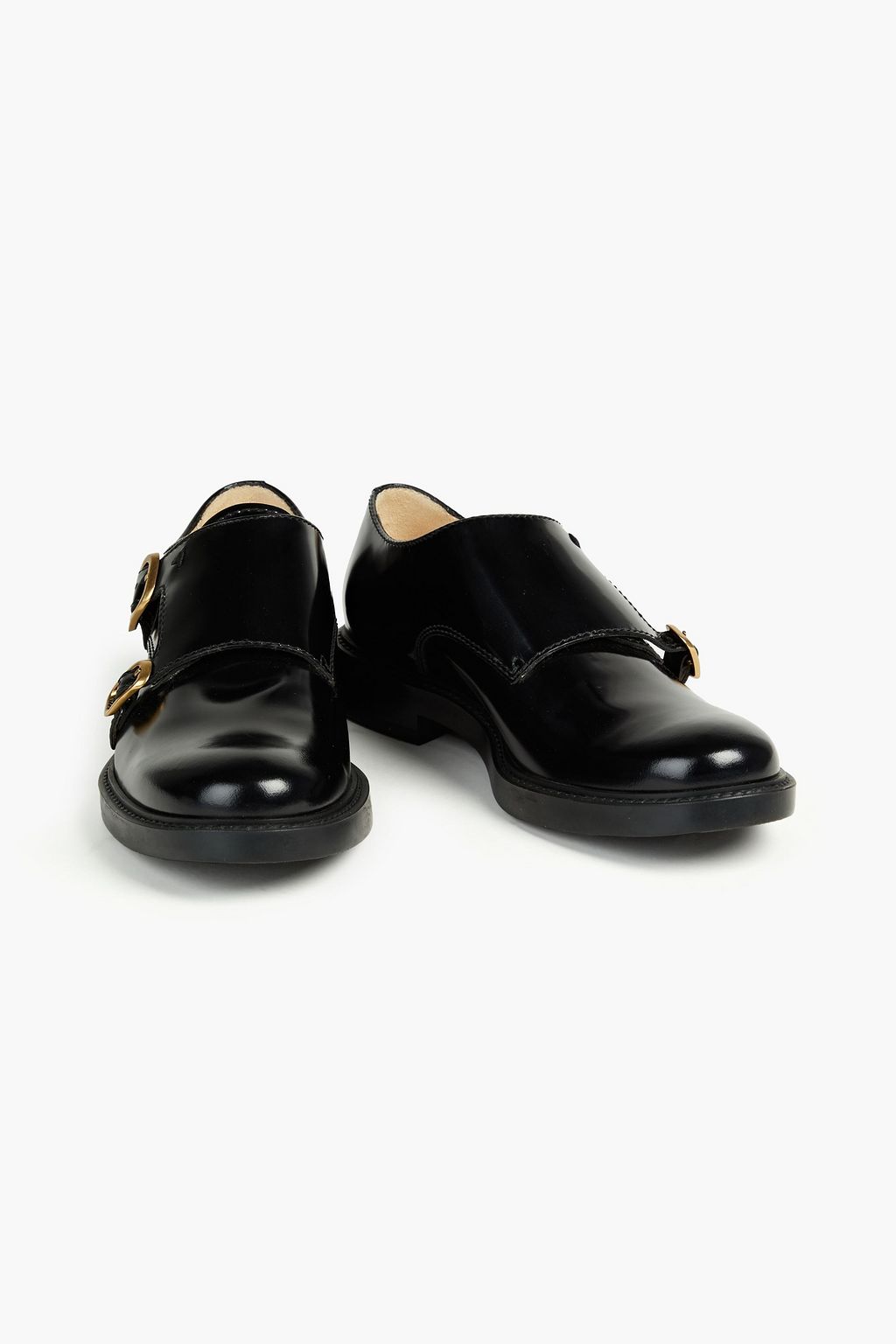 TOD'S 버클 디테일 가죽 브로그