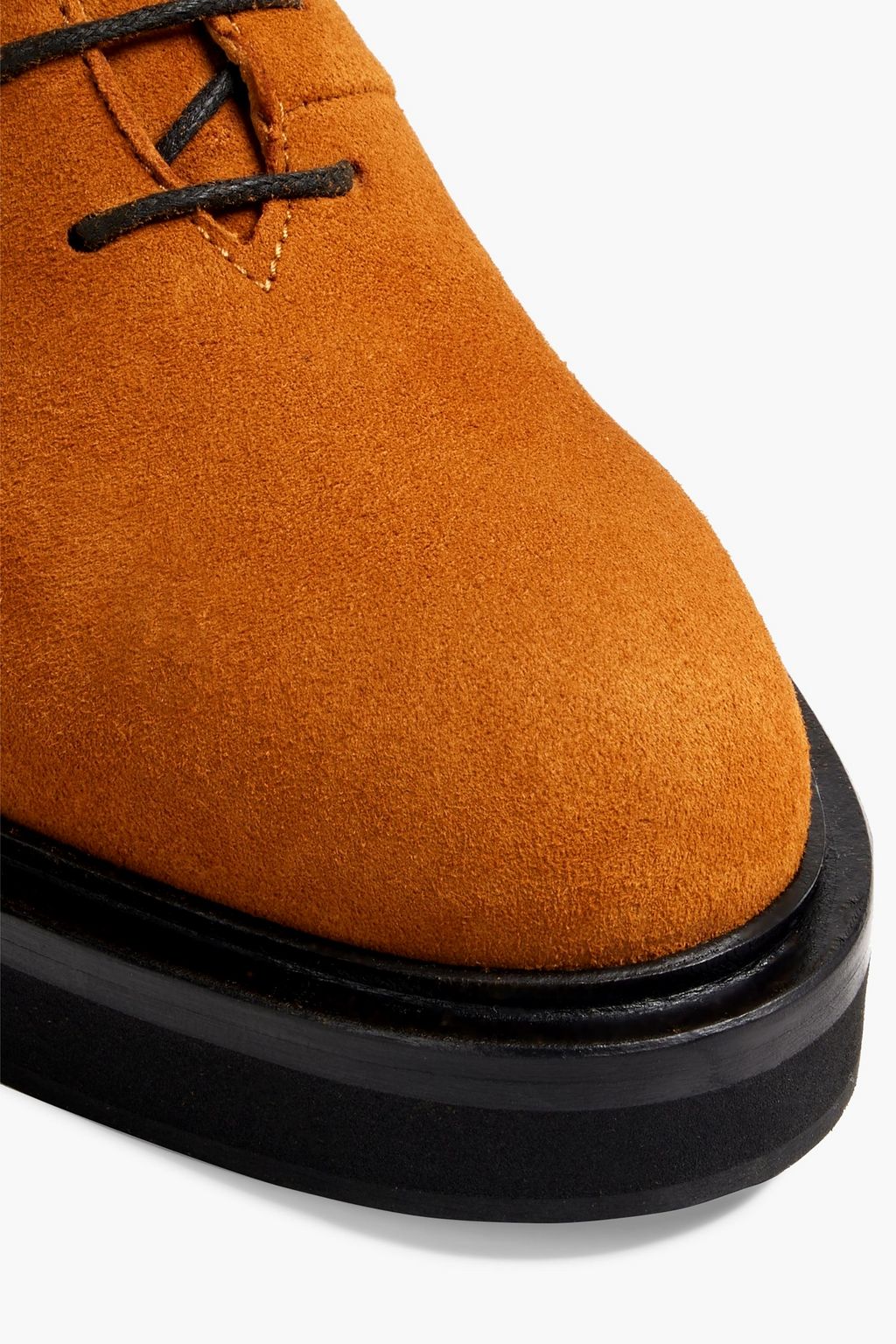 KHAITE York lace-up suede knee boots