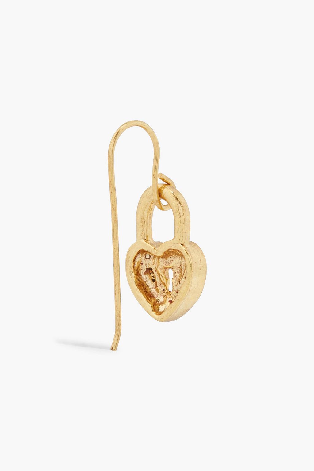 OSCAR DE LA RENTA Hammered gold-tone earrings