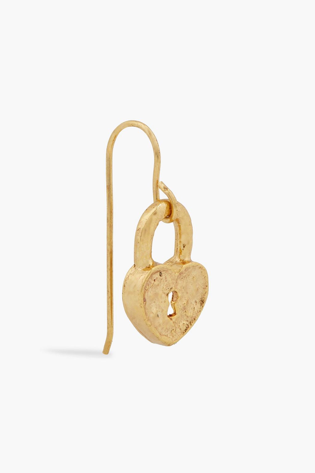 OSCAR DE LA RENTA Hammered gold-tone earrings