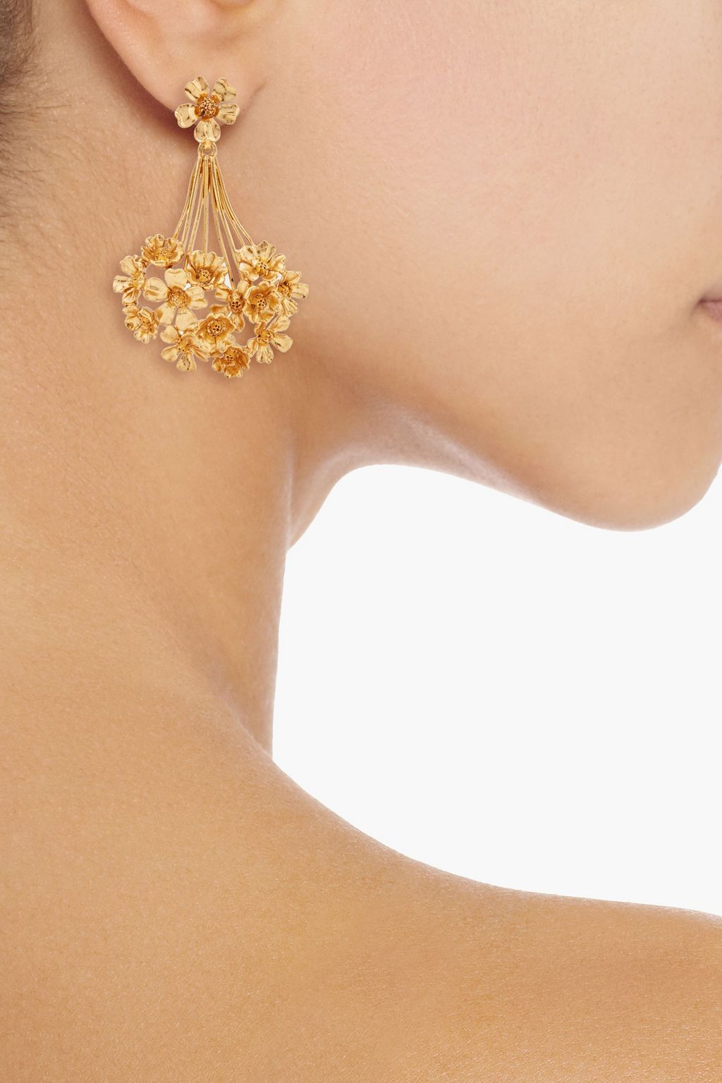 OSCAR DE LA RENTA Gold-tone earrings