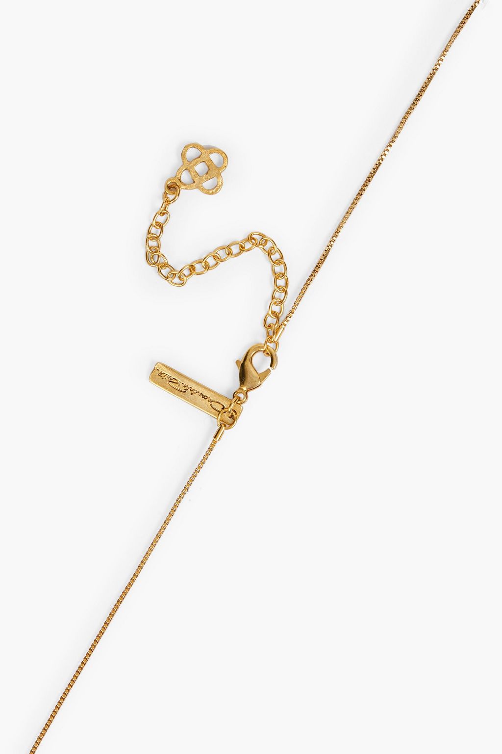 OSCAR DE LA RENTA Gold-tone crystal necklace