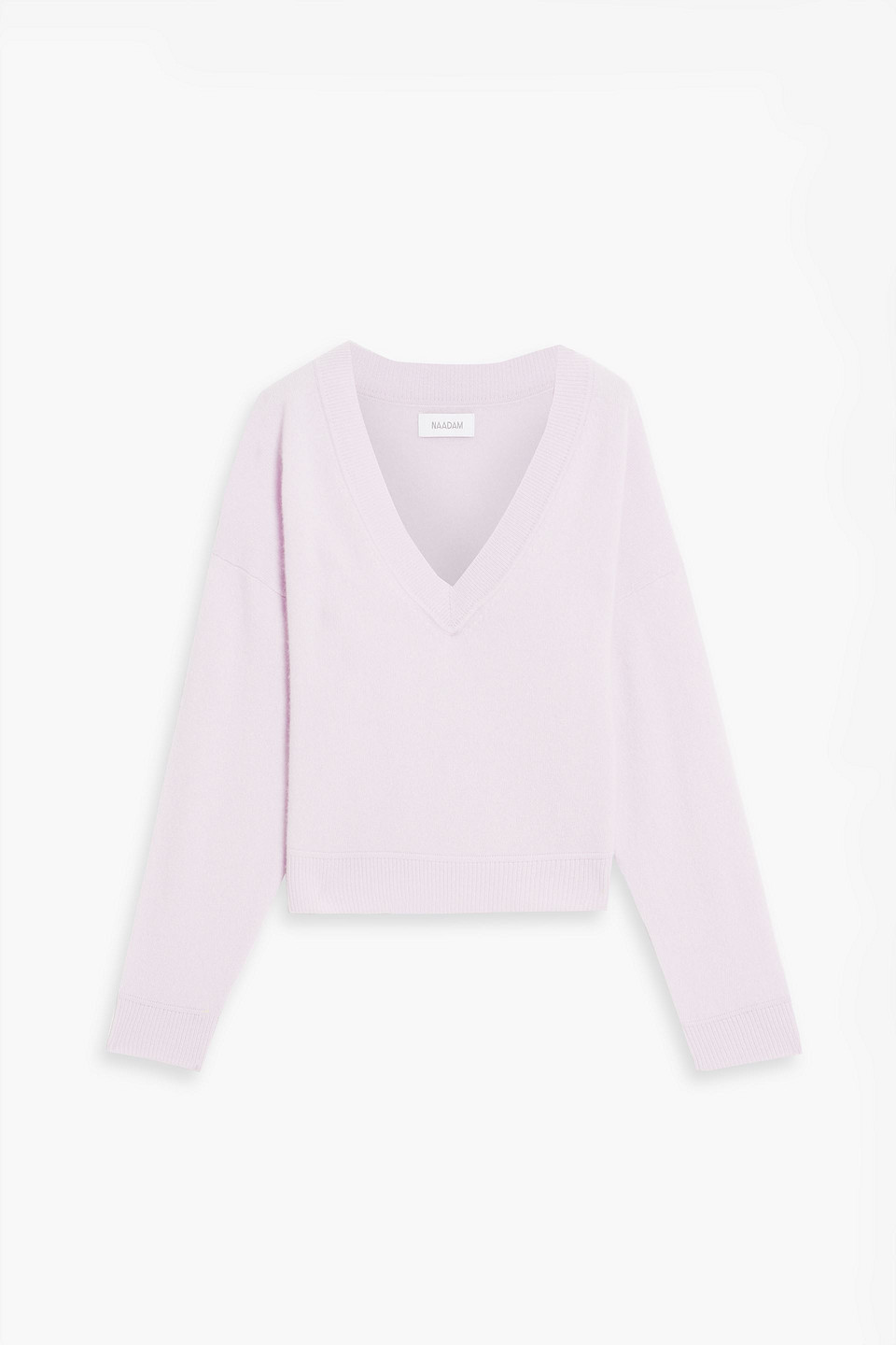 Naadam Lightweight Cashmere V-neck Sweater In Lilac