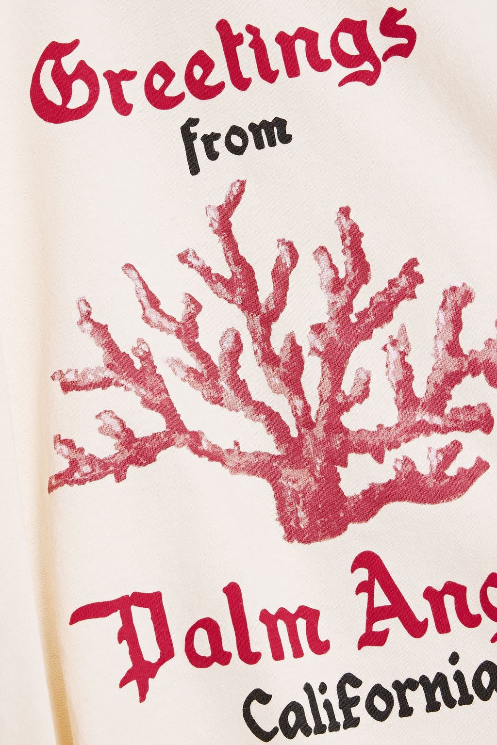 PALM ANGELS Cropped printed cotton-jersey T-shirt