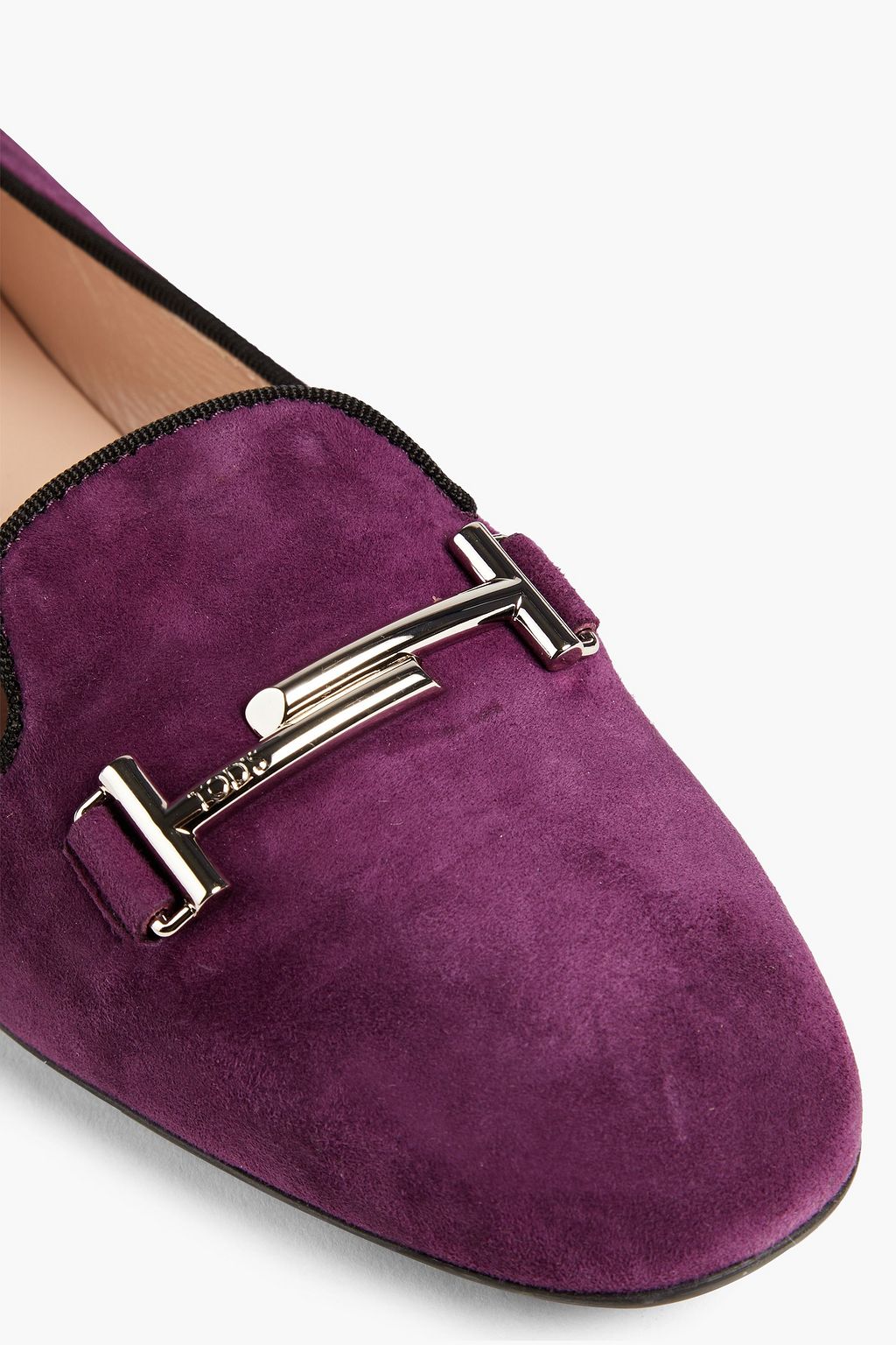 TOD'S Double T suede loafers