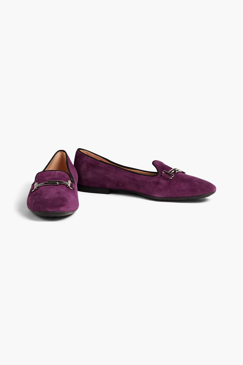 TOD'S Double T suede loafers