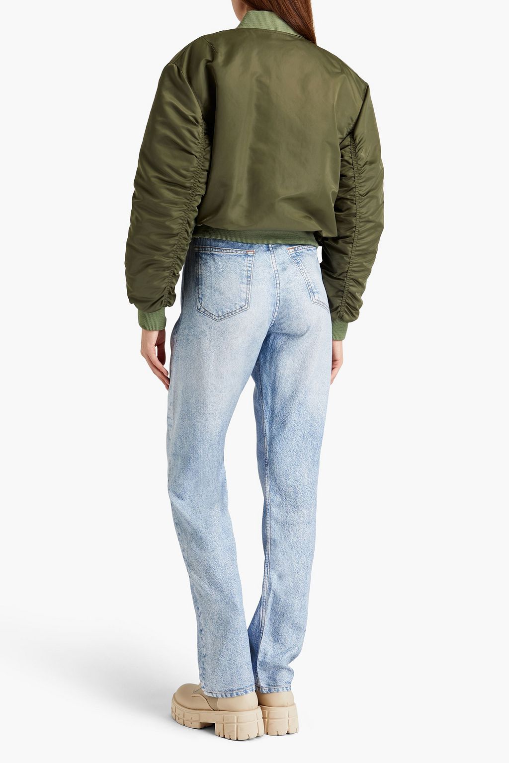 RAG & BONE بنطلون ’أليكس’ بقصة أرجل مستقيمة من التينسيل مزين بطبعات