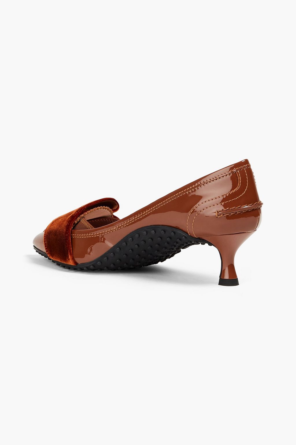 ALESSANDRO DELL'ACQUA X TOD'S Bow-embellished glossed-leather pumps