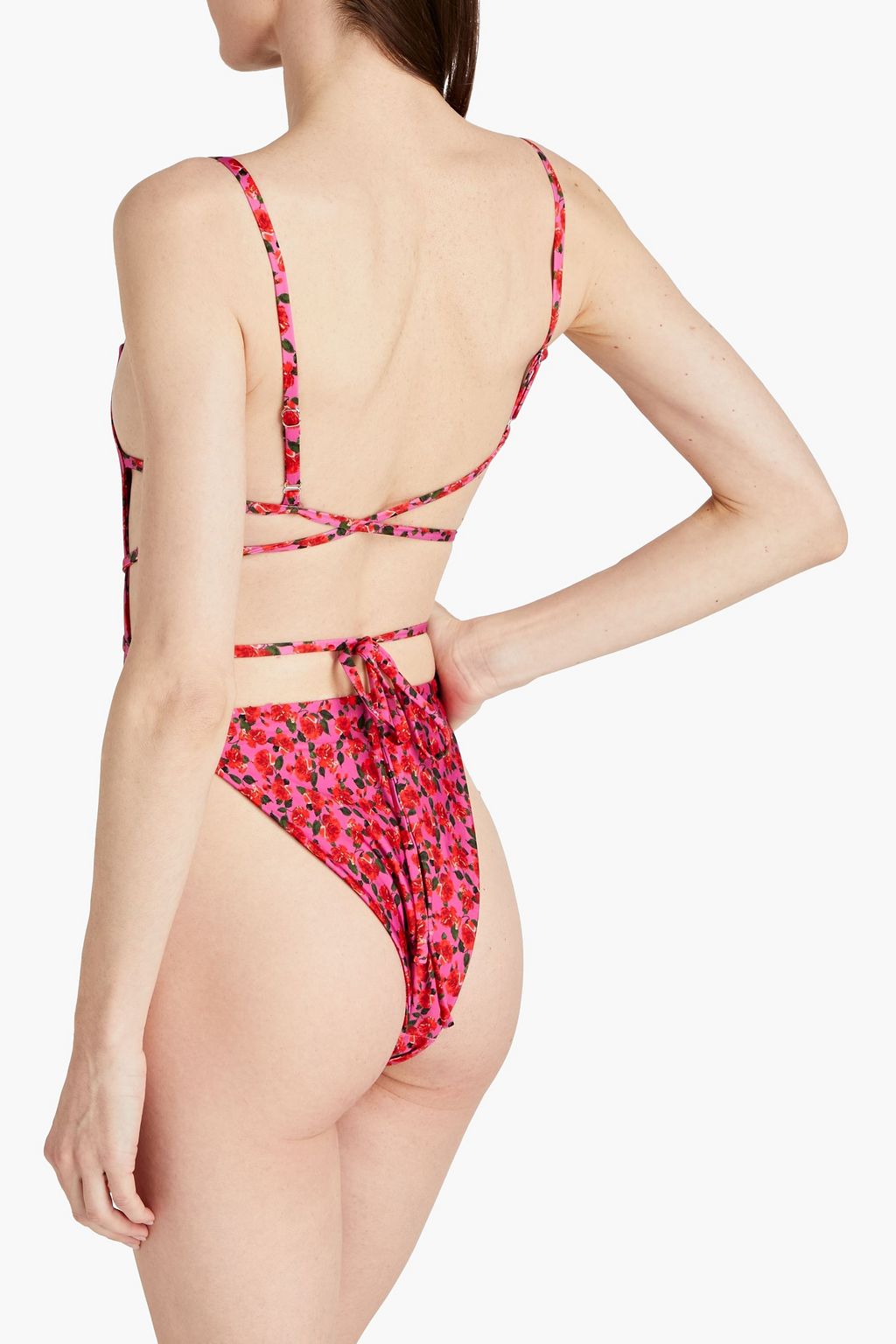 MAGDA BUTRYM Cutout embellished swimsuit