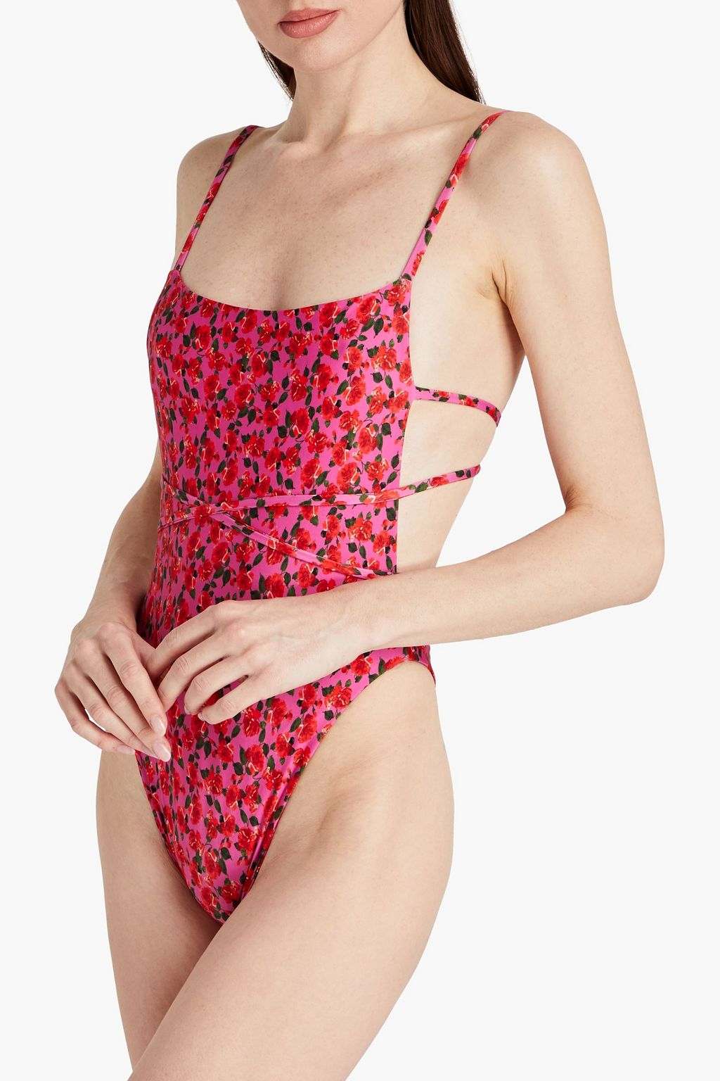 MAGDA BUTRYM Cutout embellished swimsuit