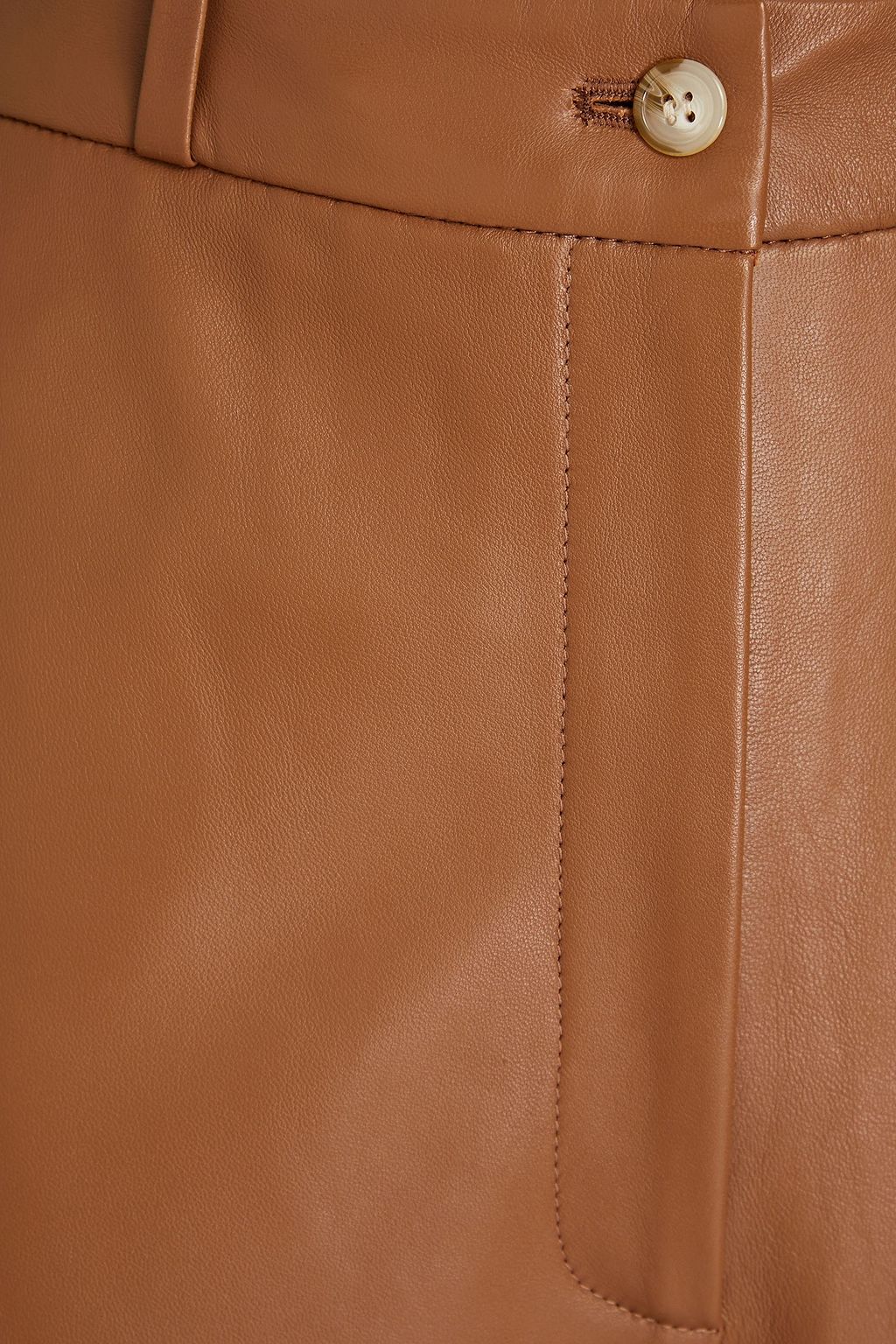 LOULOU STUDIO Noro Lederhose mit weitem Bein