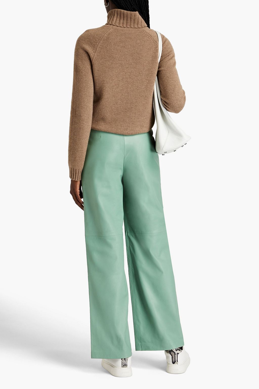 LOULOU STUDIO Noro leather wide-leg pants