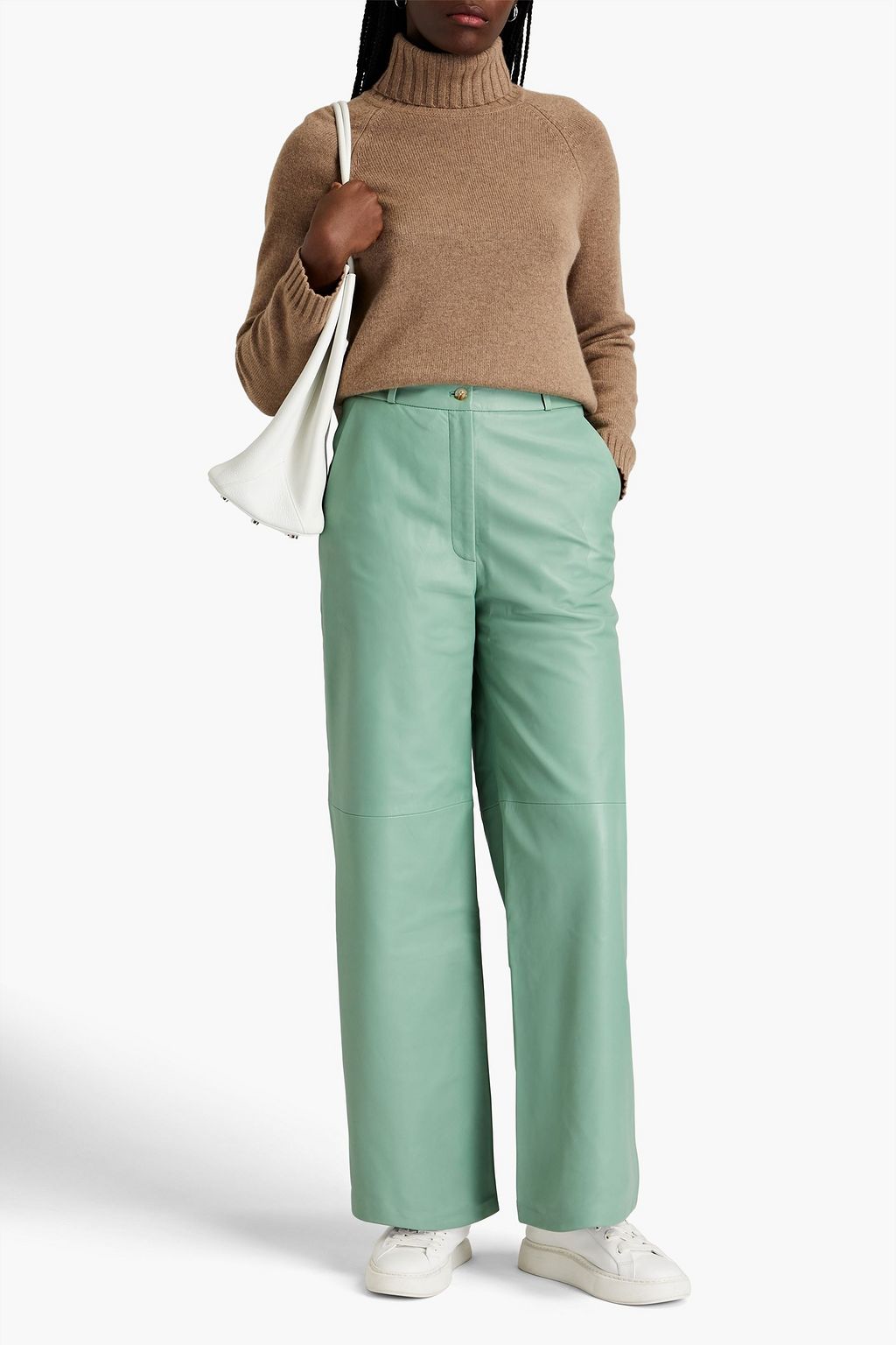 LOULOU STUDIO Noro leather wide-leg pants