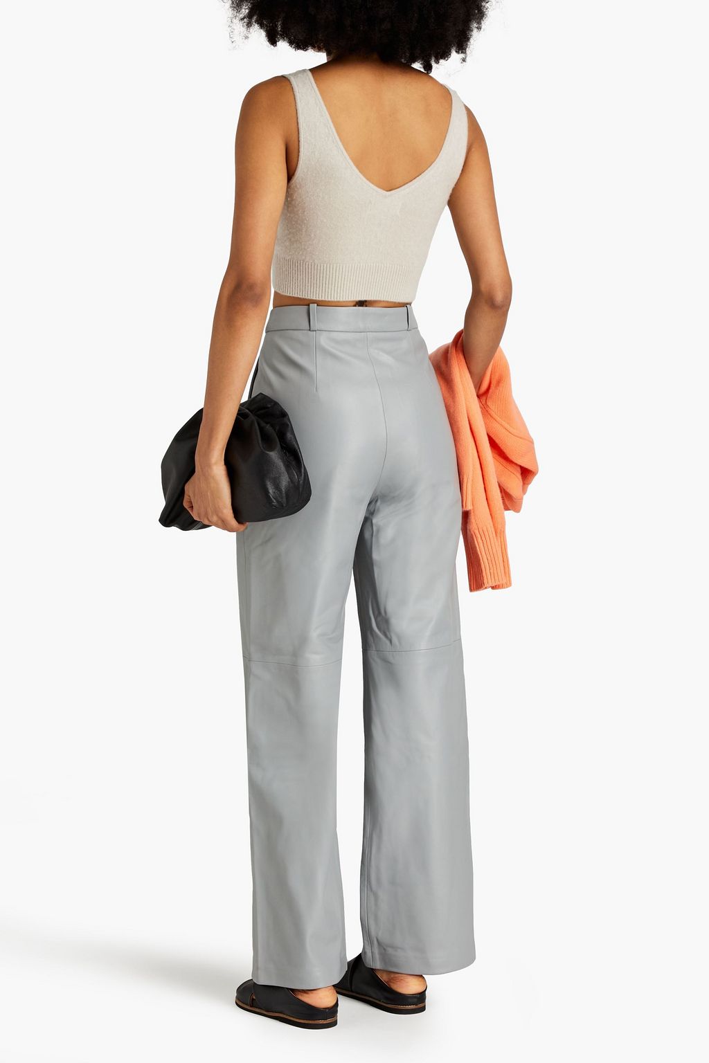 LOULOU STUDIO Noro leather wide-leg pants
