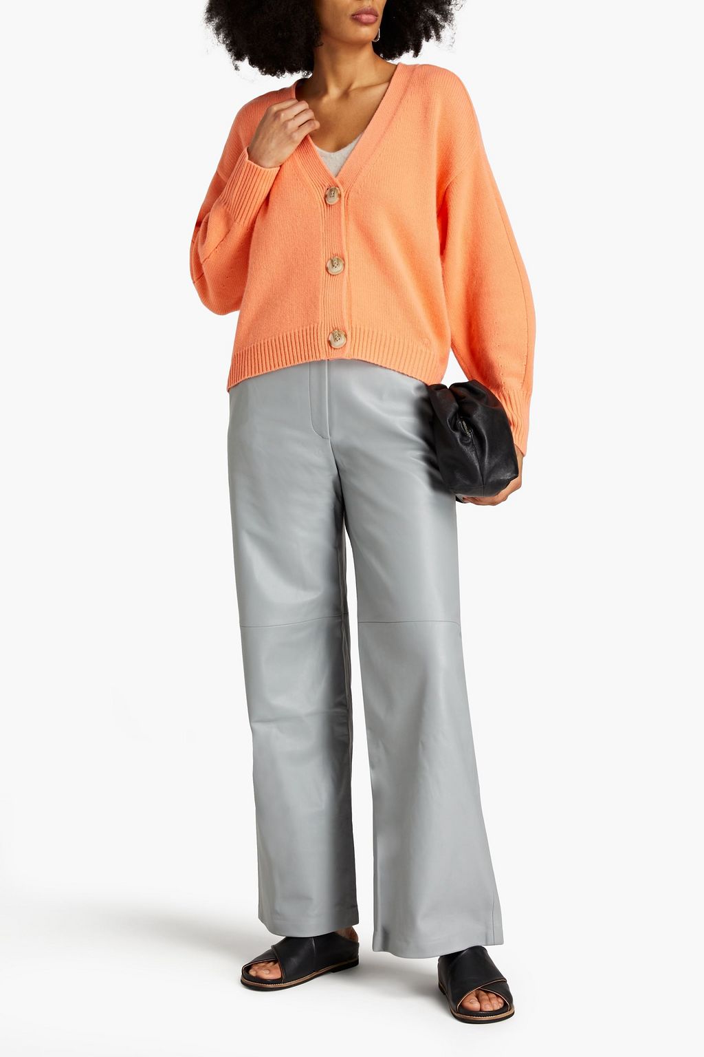LOULOU STUDIO Noro leather wide-leg pants