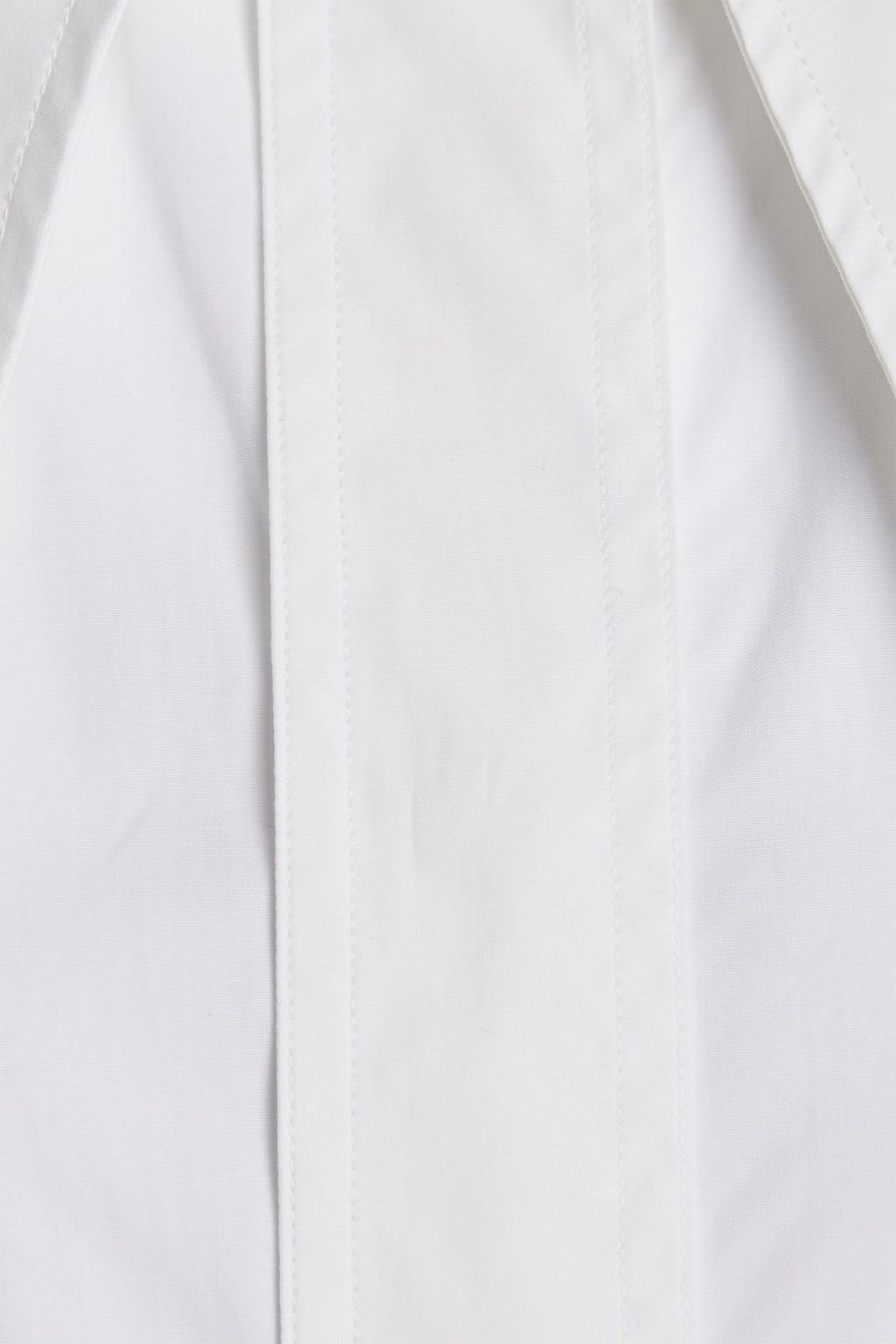 LOULOU STUDIO Samet cotton-poplin mini shirt dress
