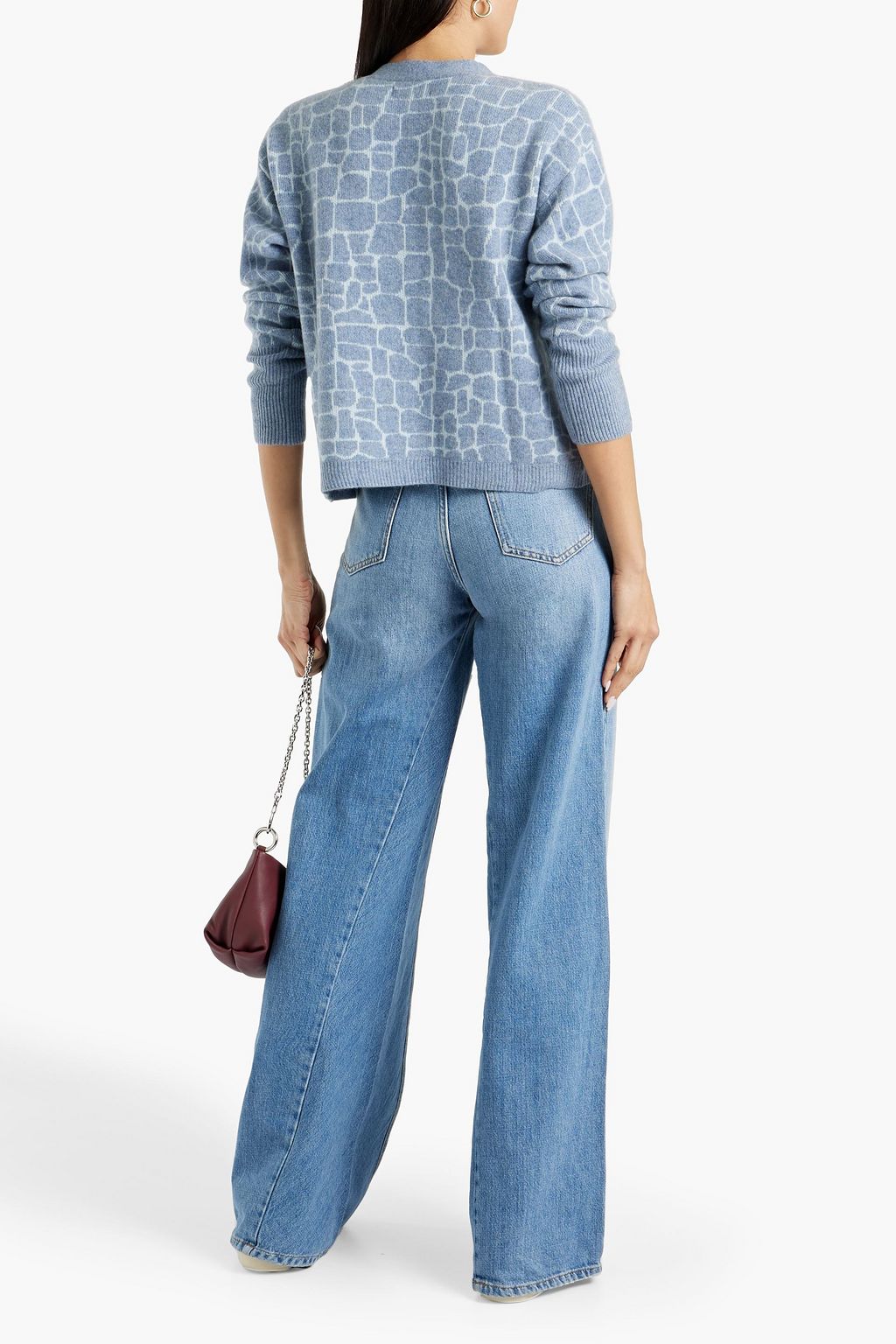 NAADAM Jacquard-knit cashmere cardigan