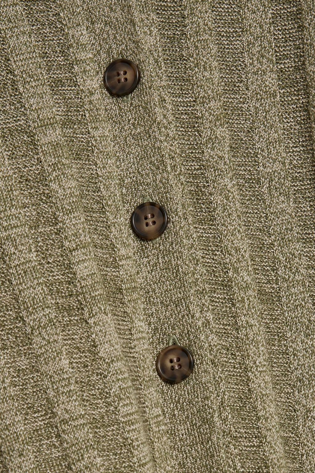 NAADAM Ribbed silk and cashmere-blend midi dress