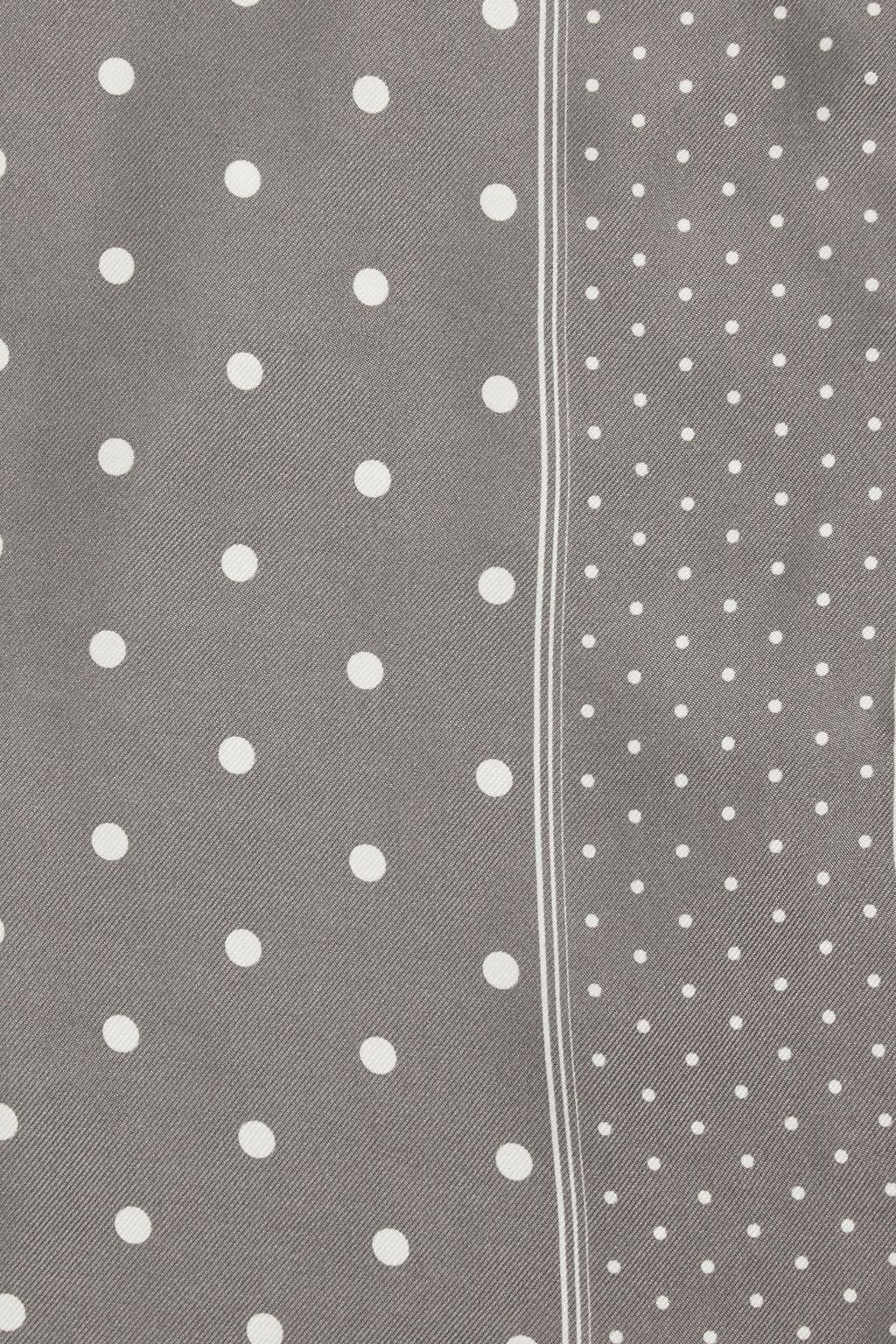 OFFICINE GÉNÉRALE Polka-dot silk-twill scarf
