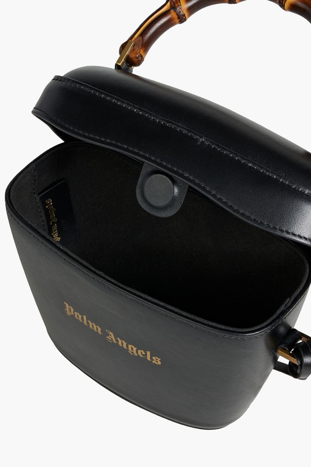 PALM ANGELS Padlock printed leather cross-body bag