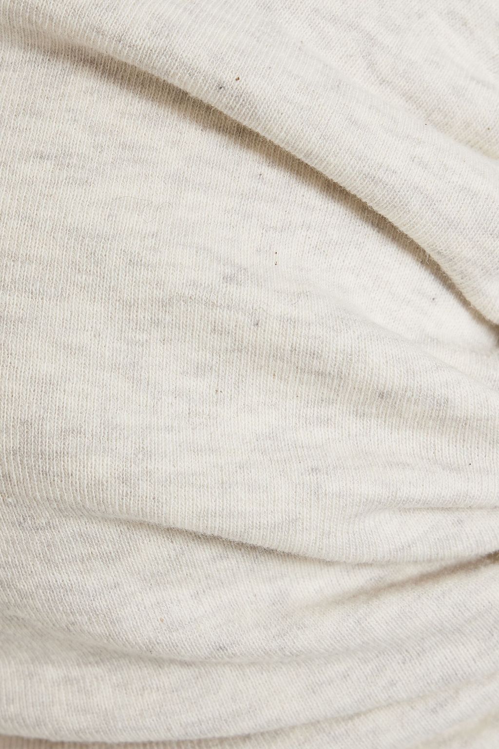 ROSETTA GETTY Cropped mélange cotton-jersey top