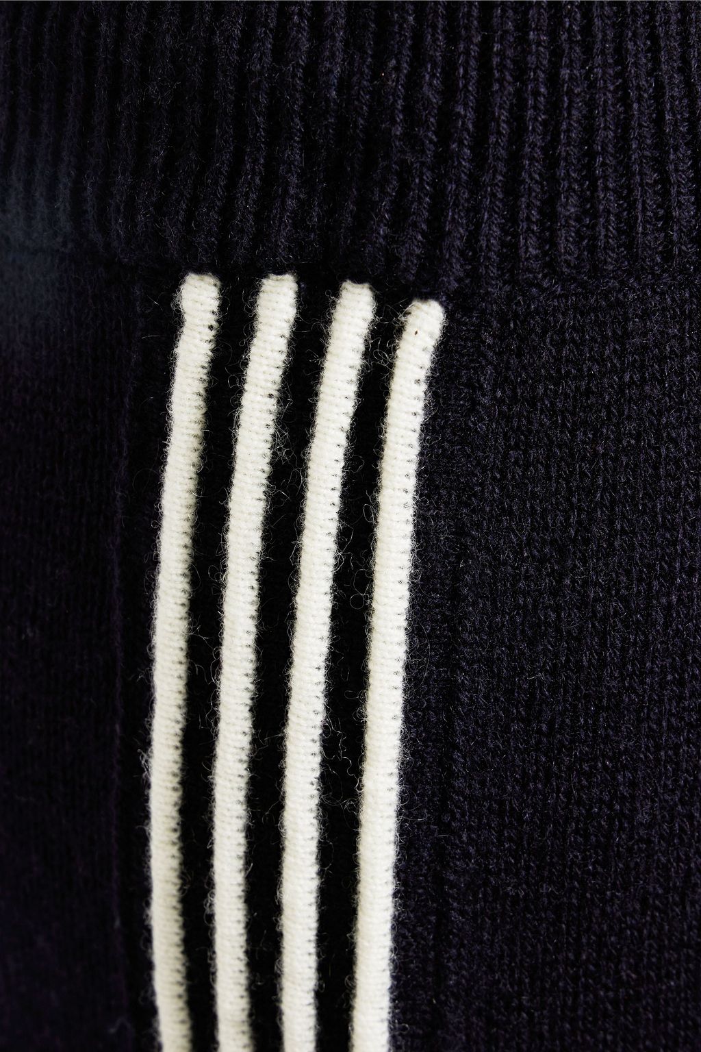 CHINTI & PARKER Striped wool and cashmere-blend track pants