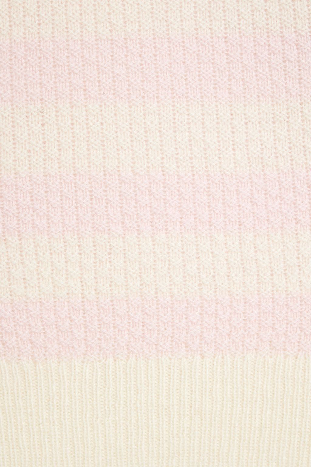 CHINTI & PARKER Striped pointelle-knit wool and cashmere-blend sweater