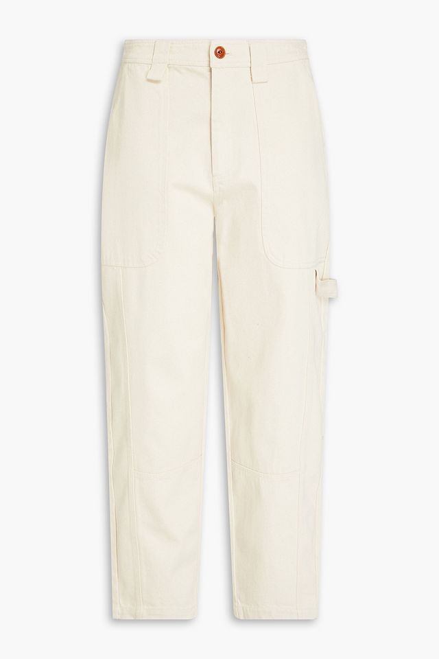 Phoebe cropped high-rise tapered jeans