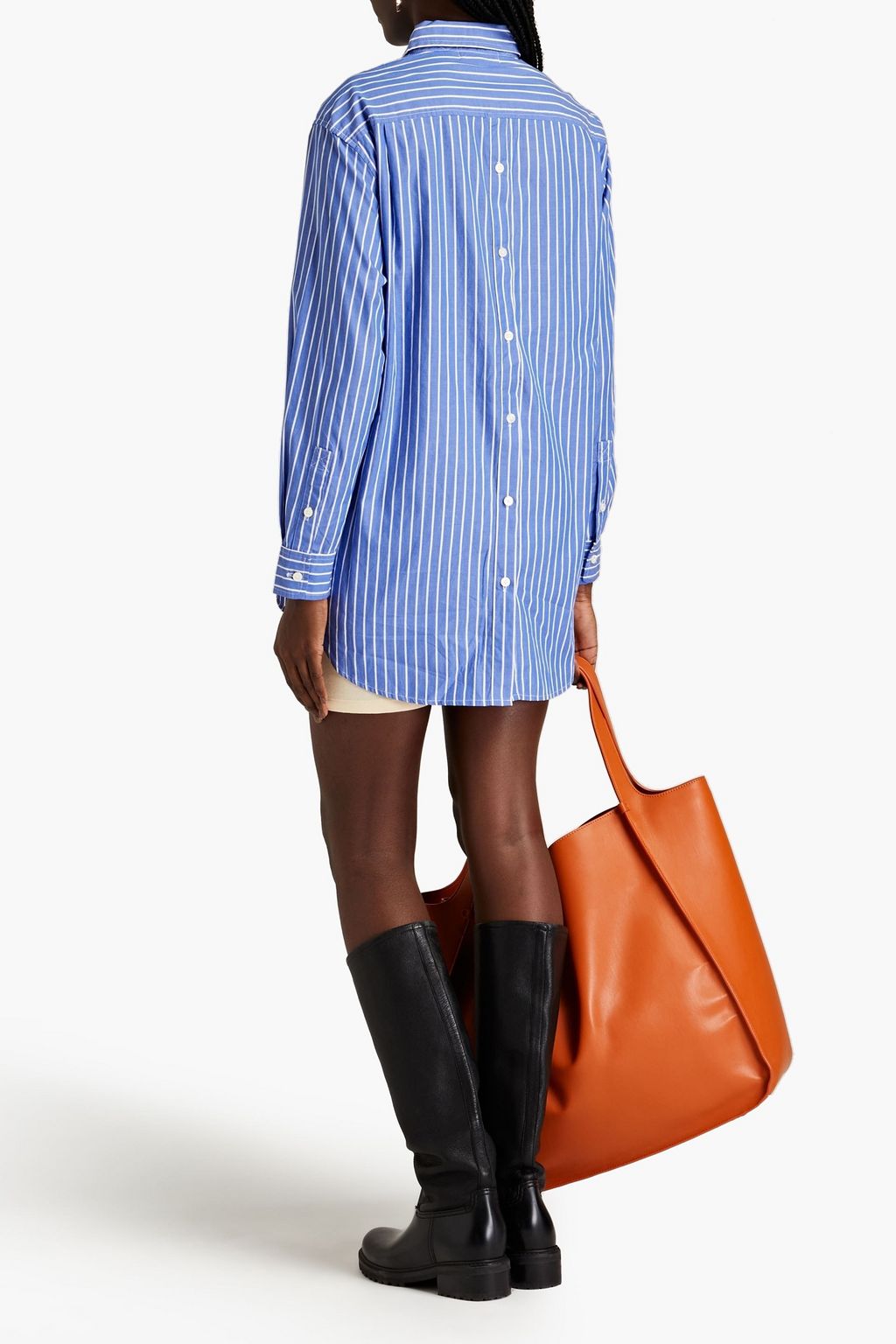 ALEX MILL Bobby striped cotton-poplin shirt