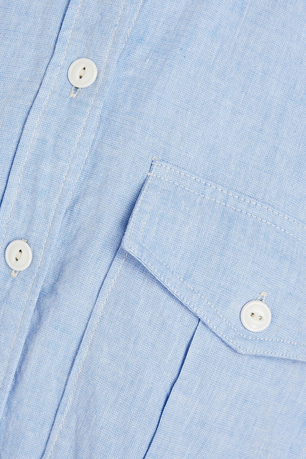 ALEX MILL Georgie cotton and linen-blend shirt