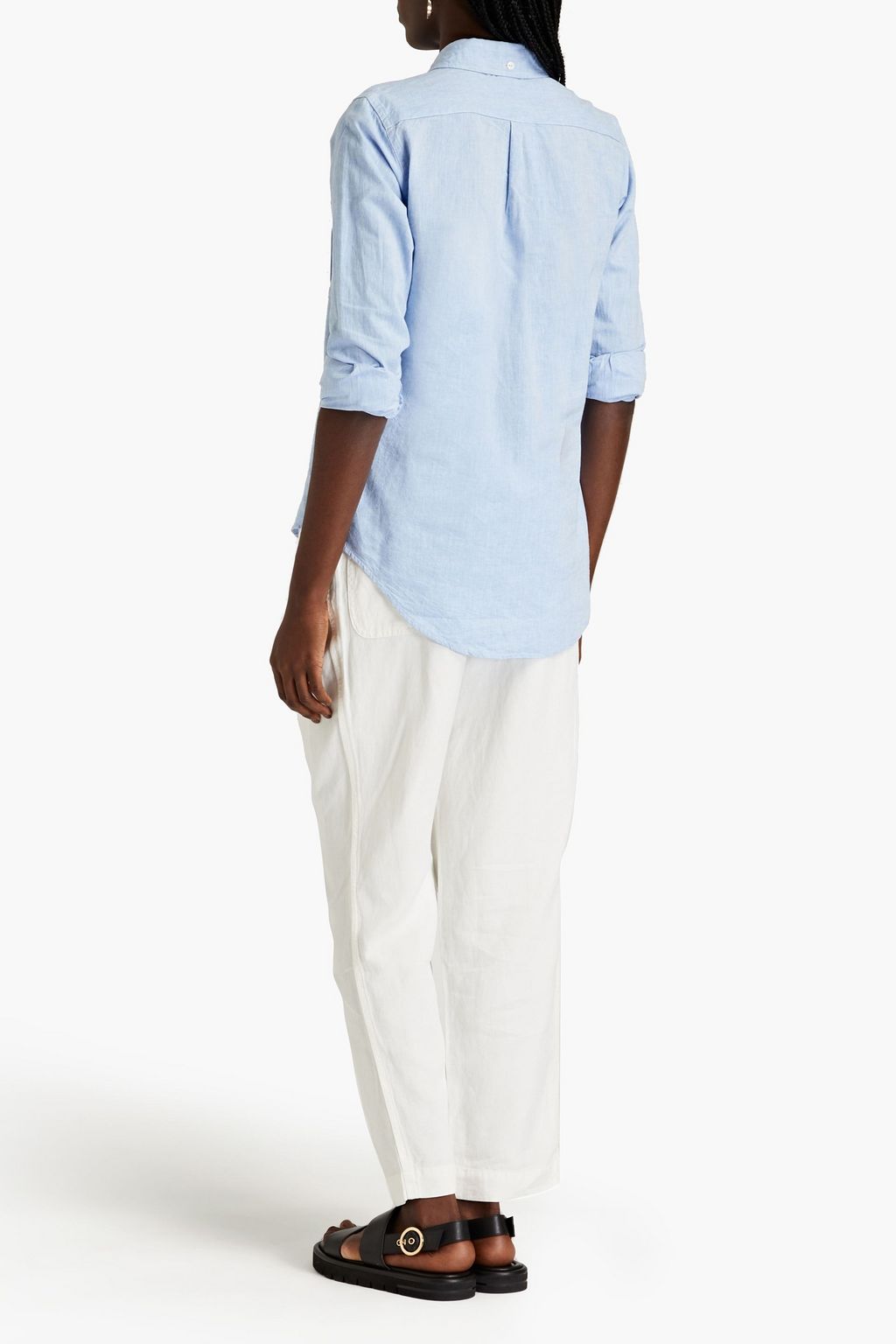 ALEX MILL Georgie cotton and linen-blend shirt