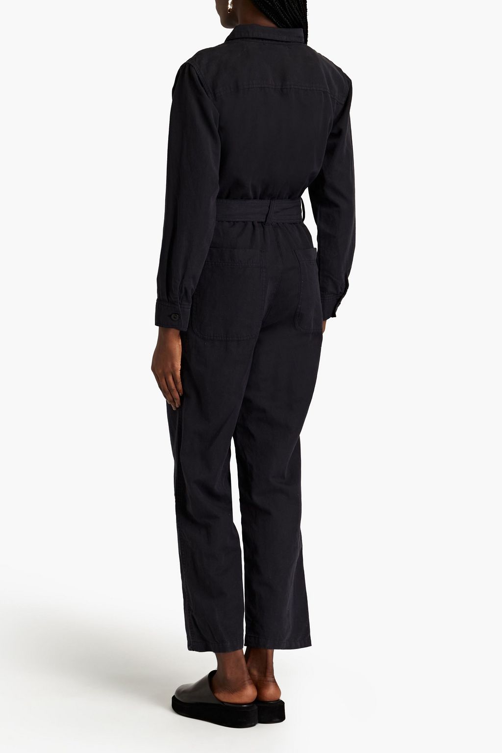 ALEX MILL Mel slub cotton and linen-blend twill jumpsuit