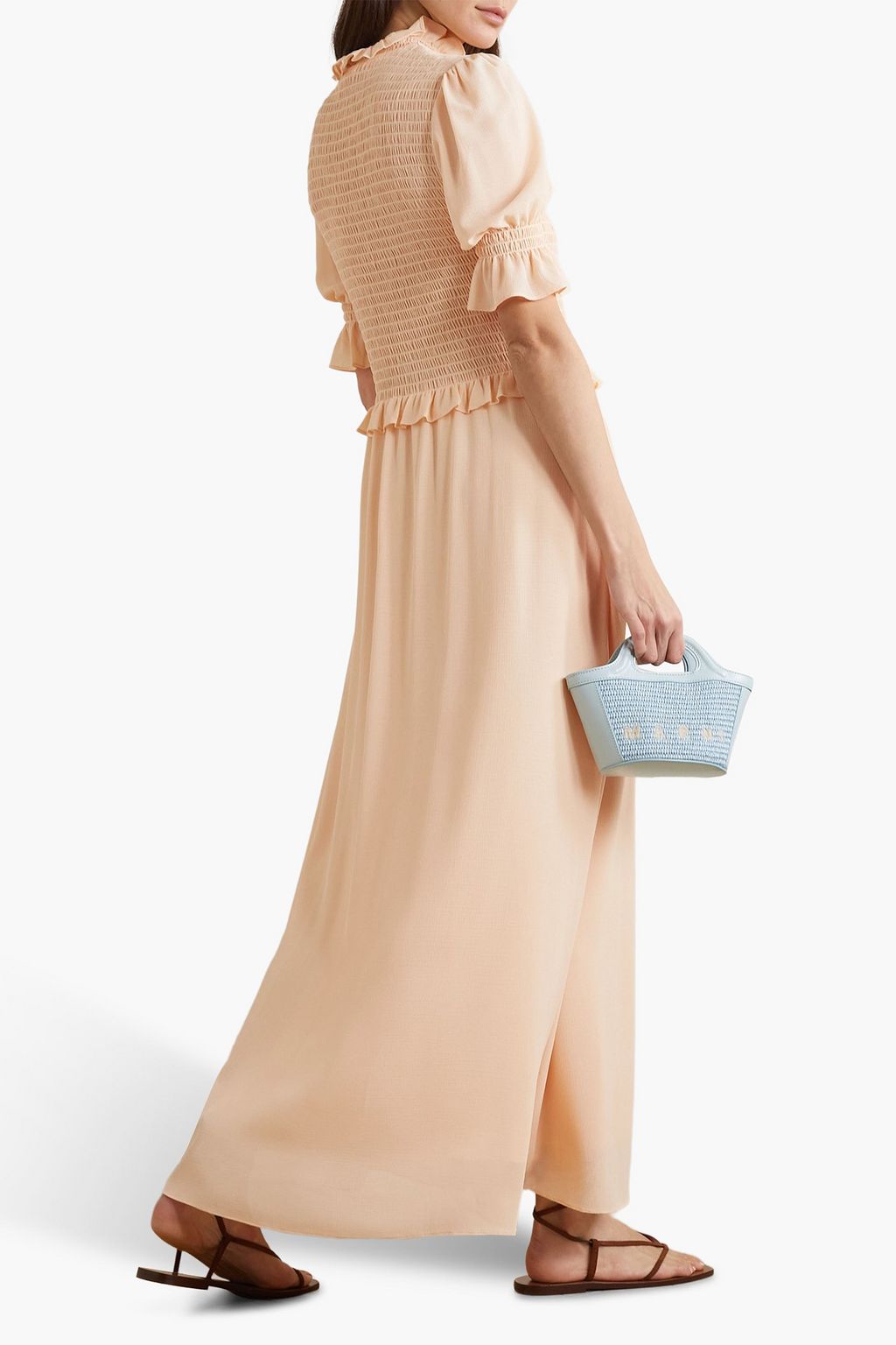 SEE BY CHLOÉ Shirred georgette maxi dress