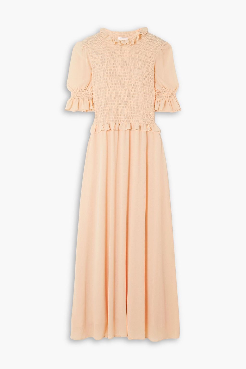 SEE BY CHLOÉ Shirred georgette maxi dress | THE OUTNET