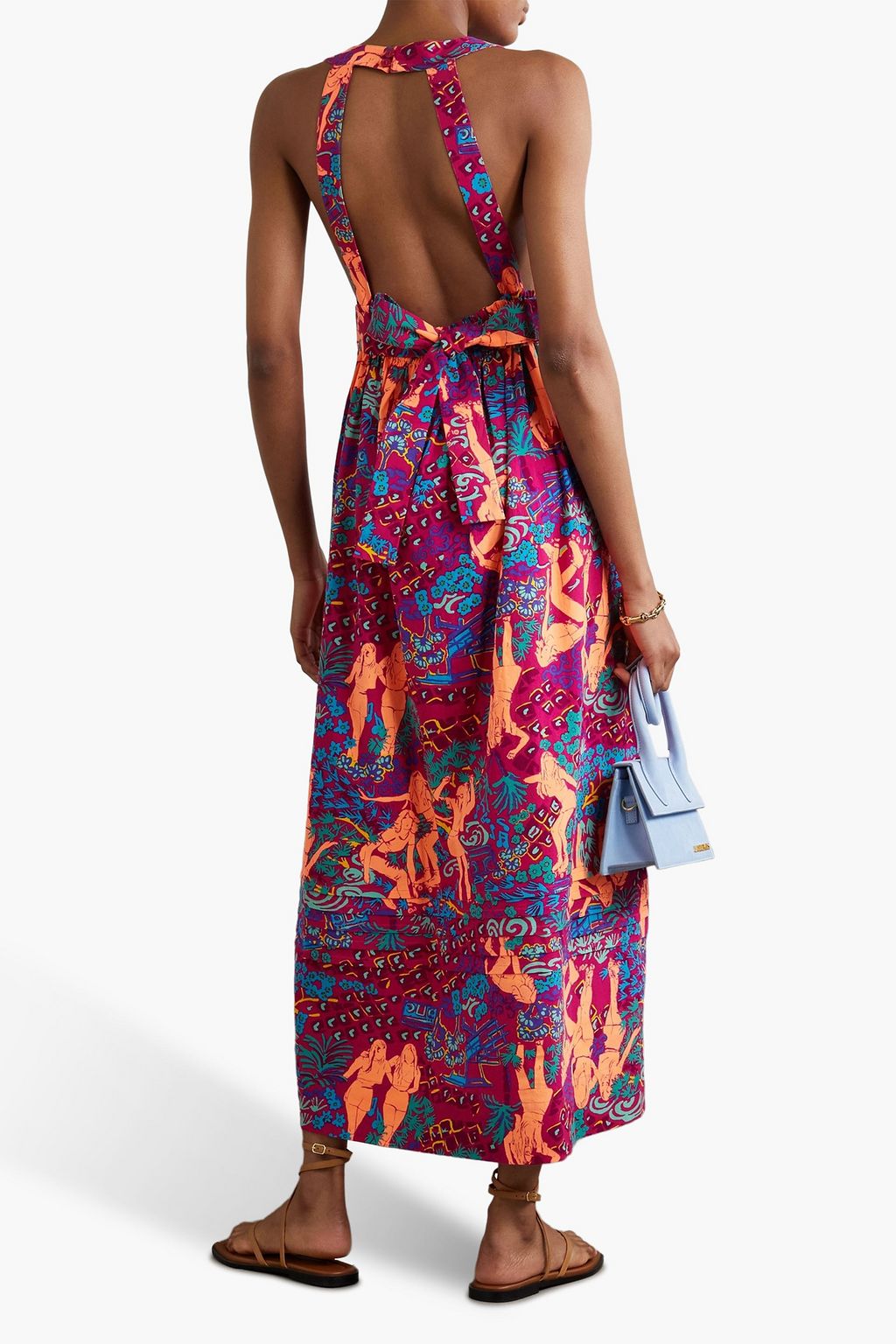 SEE BY CHLOÉ Cutout printed cotton maxi dress