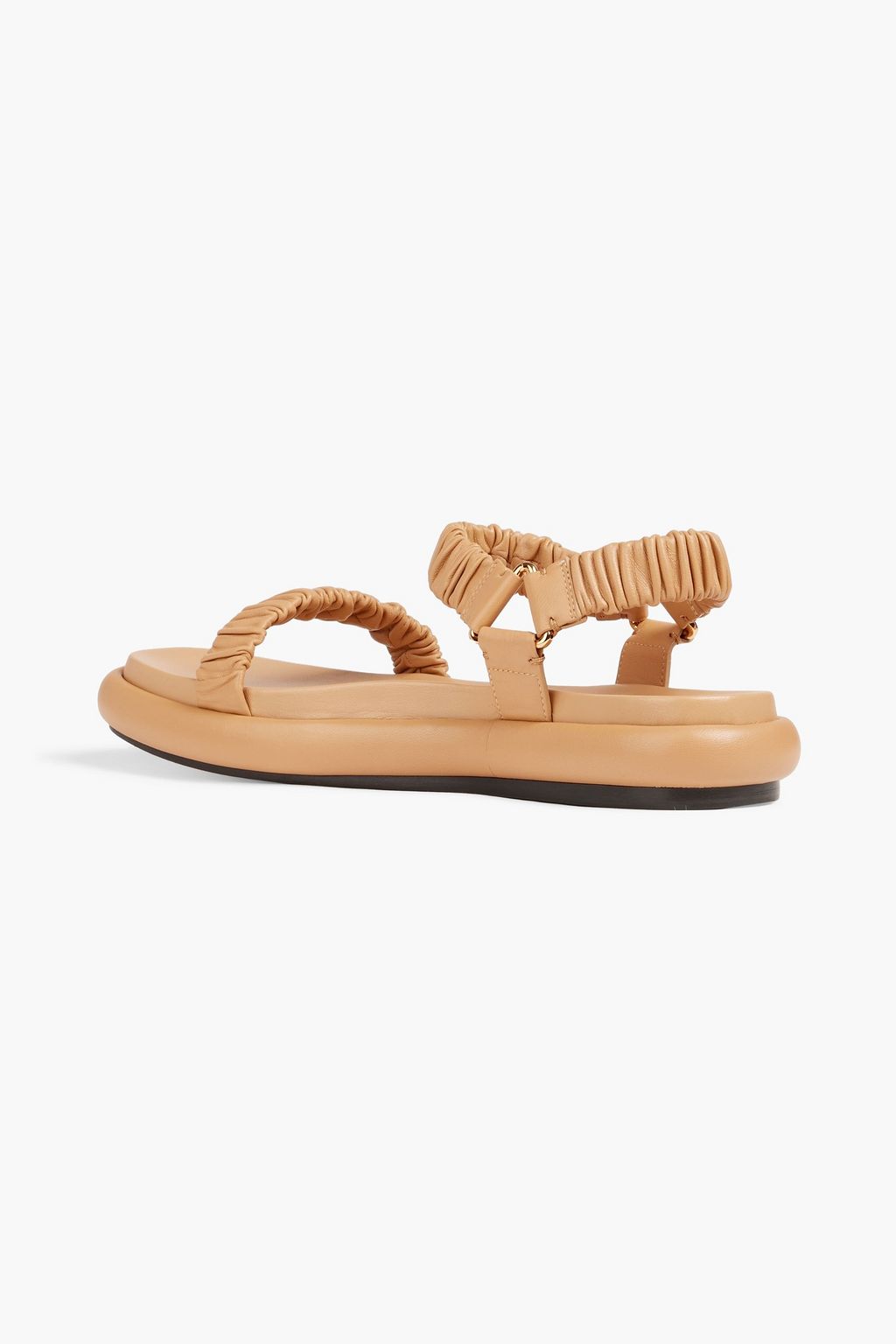 KHAITE Puglia ruched leather sandals
