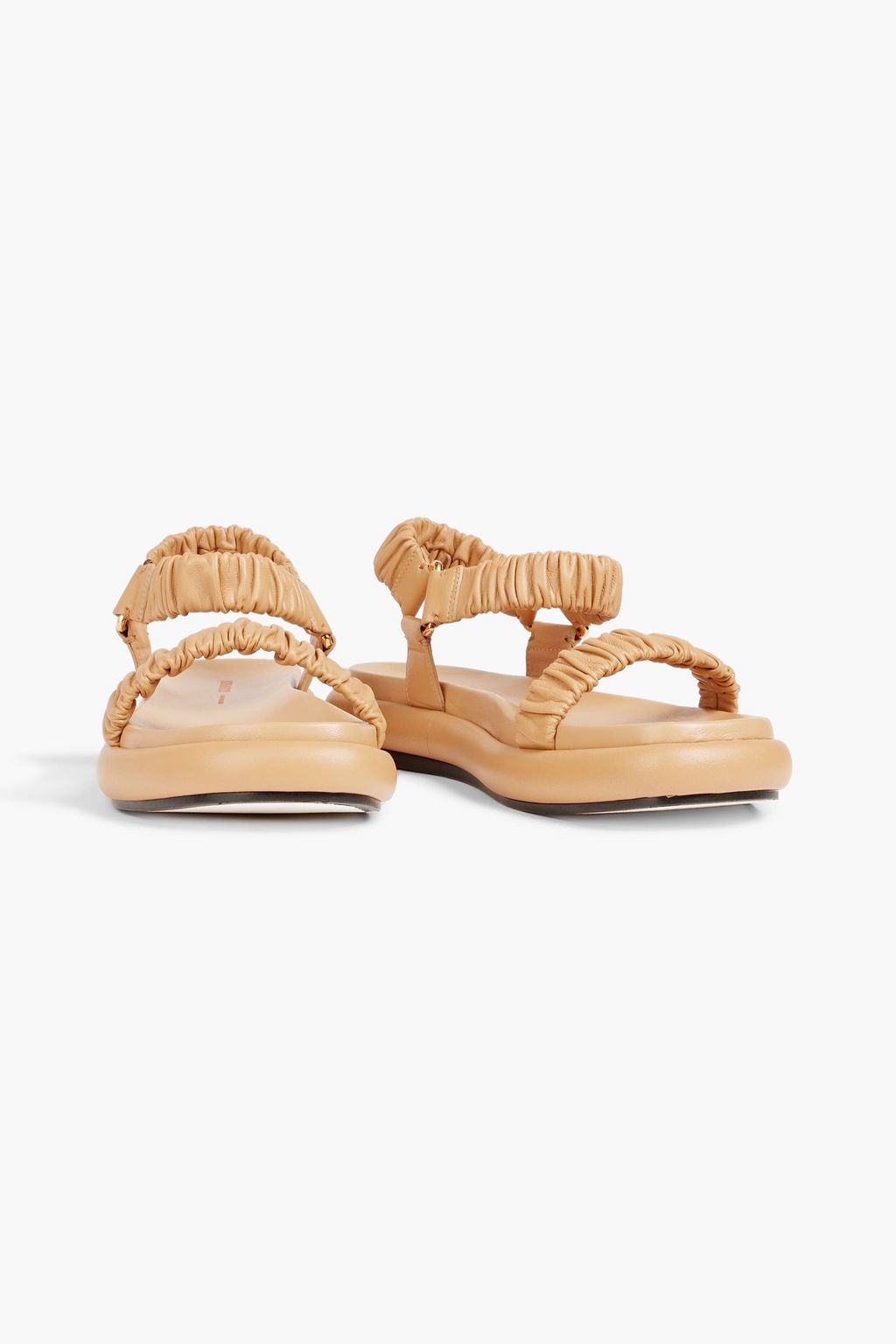 KHAITE Puglia ruched leather sandals