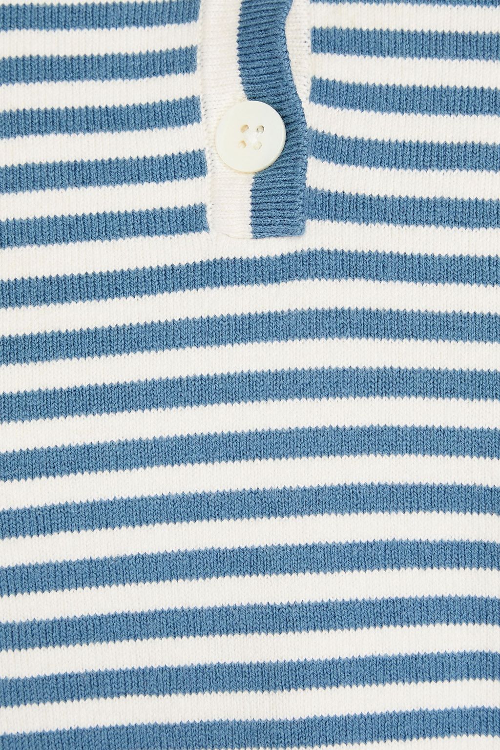ALEX MILL Carly striped cotton polo shirt