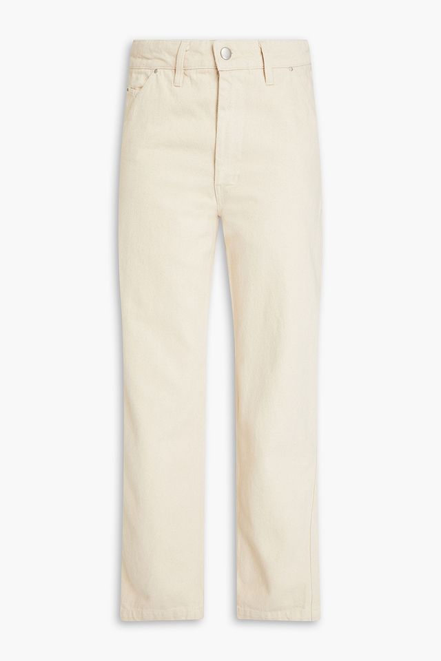 Thompson high-rise straight-leg jeans