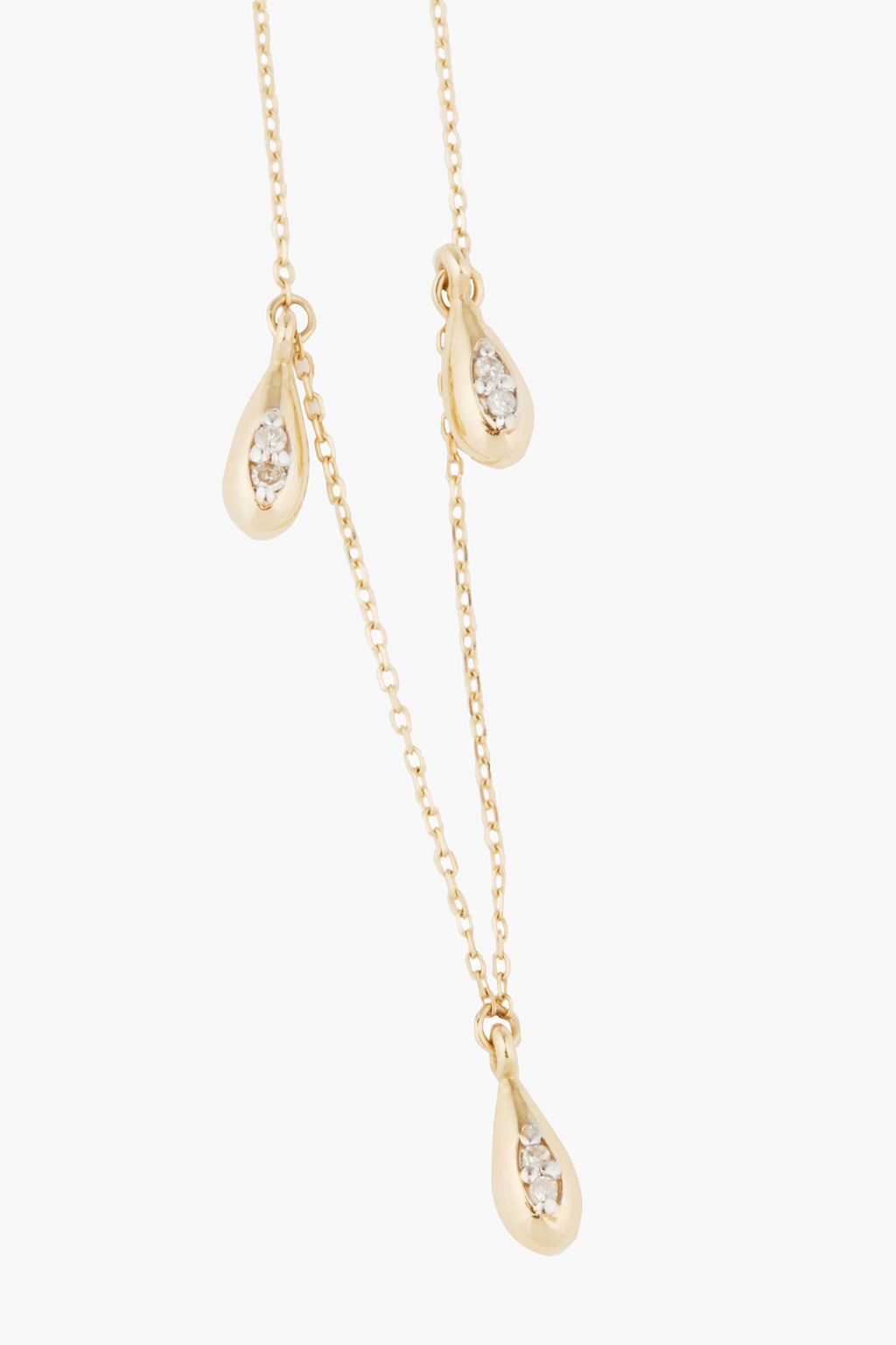 ADINA REYTER 14 karat gold diamond necklace