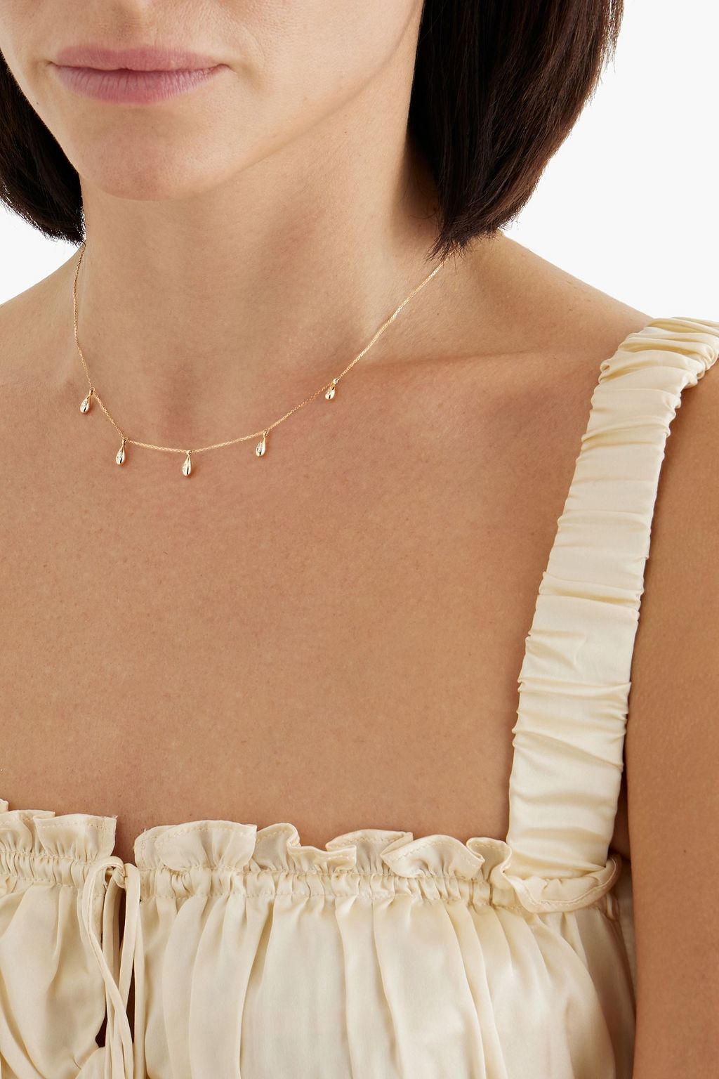 ADINA REYTER 14 karat gold diamond necklace